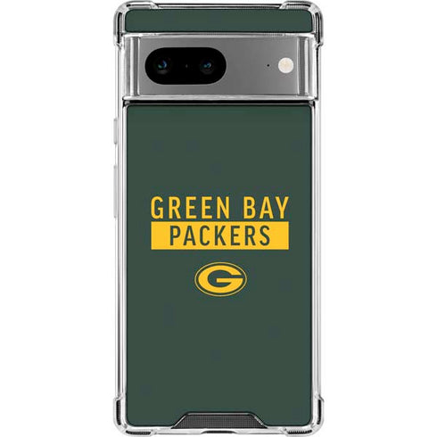 NFL Green Bay Packers Green Performance Series Google Pixel 7a Clear Case